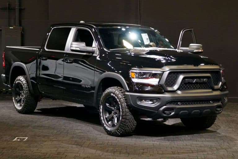 The 2020 Dodge Ram 1500 truck in black color, Truck Won't Start Just Clicks - What Could Be Wrong?