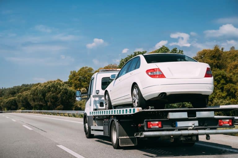 Tow Truck Transporting Car Or Help On Road Transports Wrecker Broken Car., 13 Best Cars You Can Tow [RV Toads List]