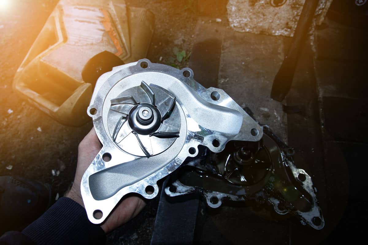 replacement of the car water pump