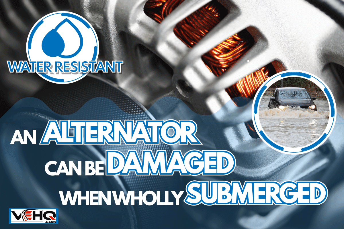 A brand new car alternerator, Can An Alternator Get Wet? [Or Will It Be Damaged?]