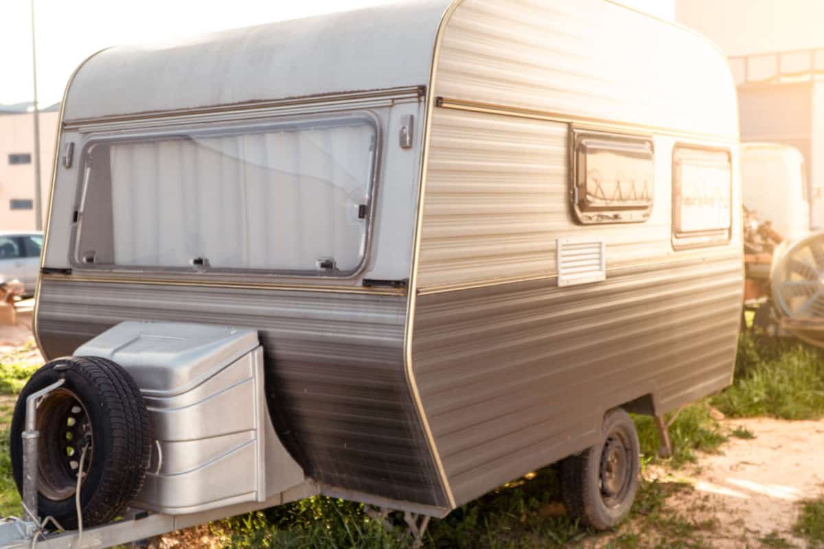 A camper trailer