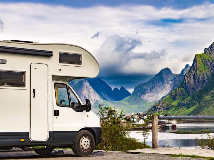 Camper Car Motor Home with gorgeous view, What's The Best Paint For Camper Exterior?