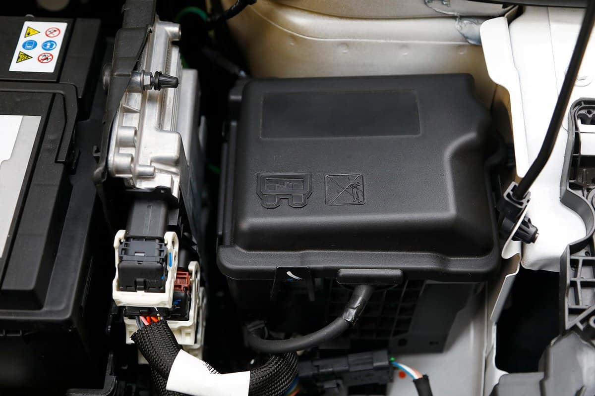 Car engine control unite (ECU) and electric fuse box