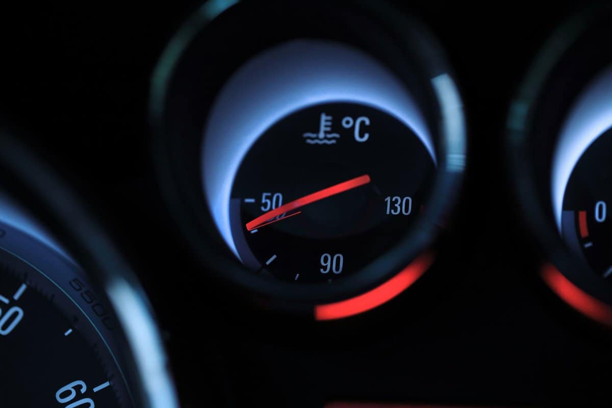 Car temperature coolant meter.