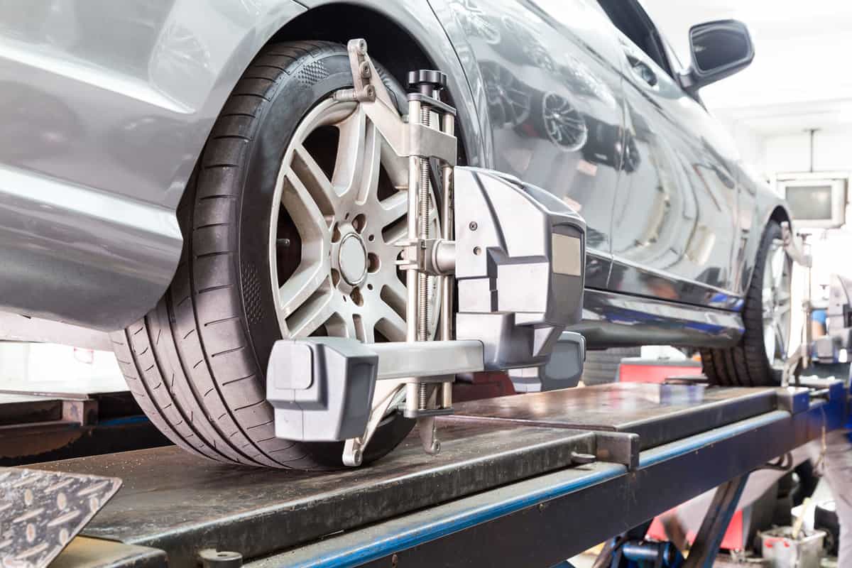 Car tire alignment process