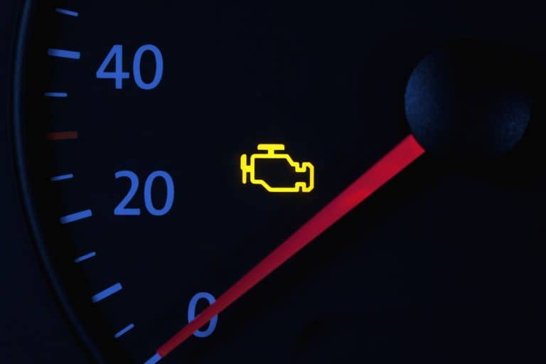 Check engine light showing on the car dashboard, Transmission Hot Idle Engine: What Does It Mean?