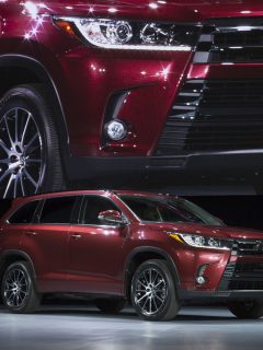 Dark red colored Toyota Highland at a car show, Dark red colored Toyota Highland at a car show, Is Toyota Highlander 4WD? [And How To Switch It On]