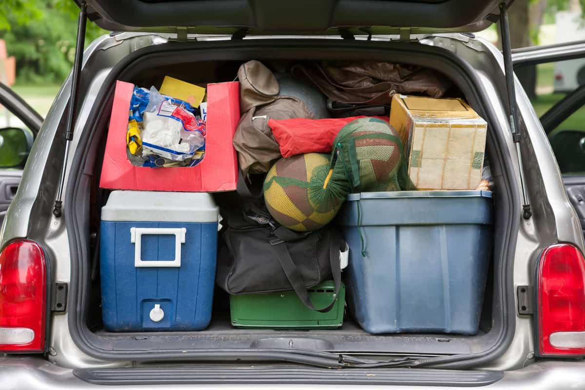 Overloaded SUV ready for vacation