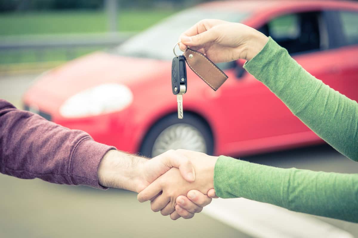 car sales. buyer and seller get to an agreement.