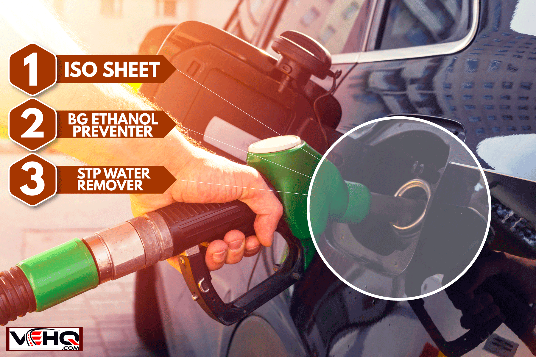 Gassing up at the gas station, 3 Best Additives To Remove Water From Gas Tank