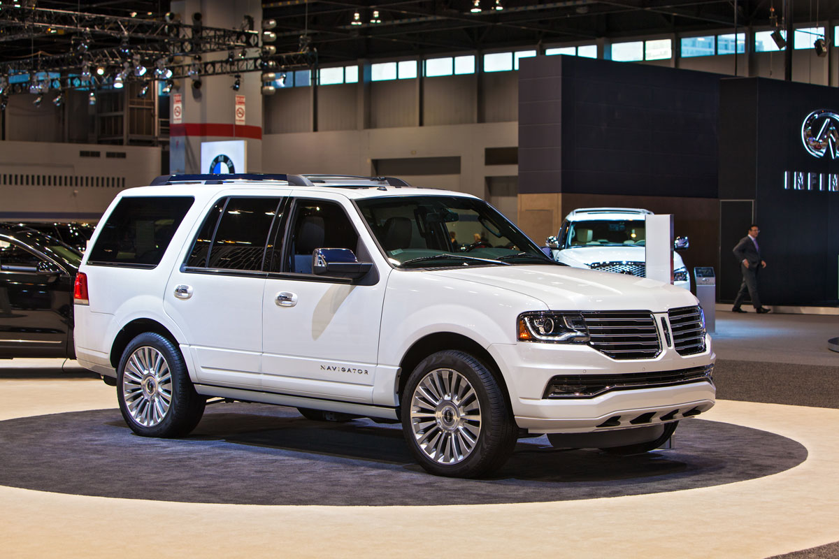 A Lincoln Navigator on display February 12th, 2015 at the 2015 Chicago Auto Show