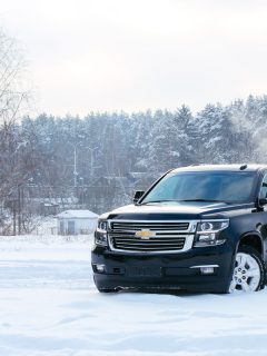 A black Chevrolet Tahoe at winter, How To Reset The Stabilitrak On A Chevy Tahoe