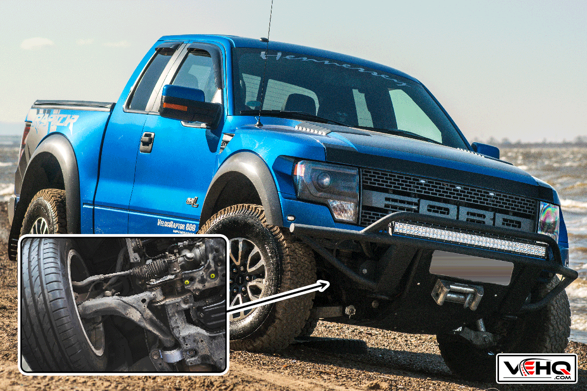 Ford F150 Raptor SUV is on the road driving on dirt, Do Ford F150 Have Torsion Bars?
