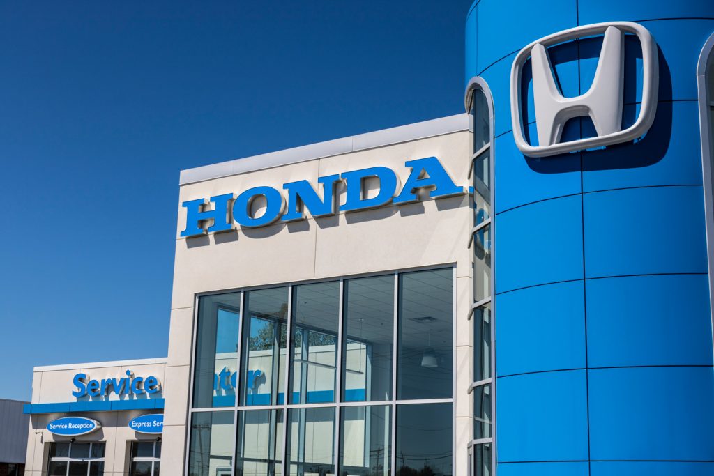 Honda Motor Co. Logo and Sign. Honda Manufactures Among the Most Reliable Cars in the World VI