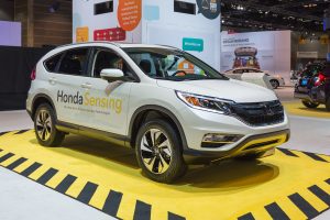 Honda Sensing CR-V car at the Chicago Auto Show (CAS), the largest auto show in North America. - How To Reset Honda Sensing