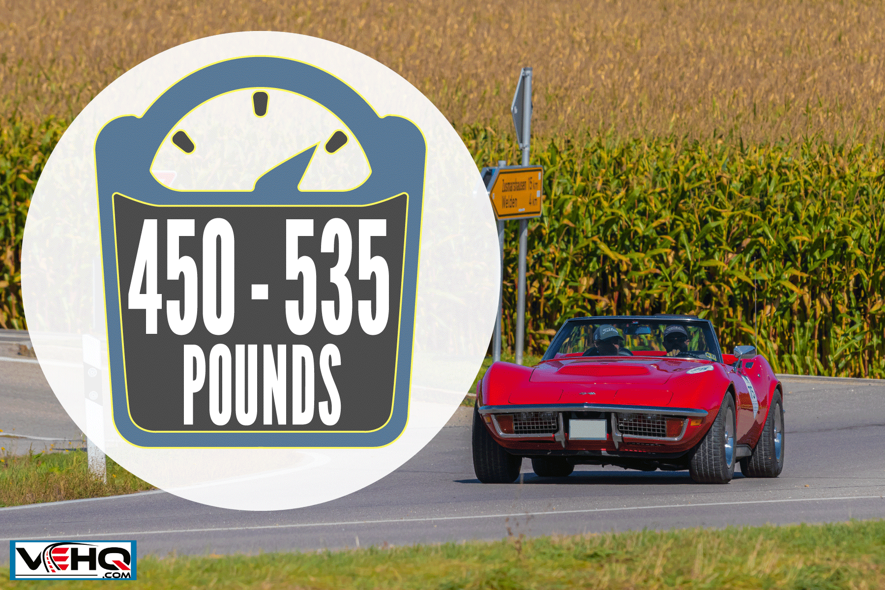 Red colored Chevrolet Corvette, How Much Does A 350 Engine Weigh?