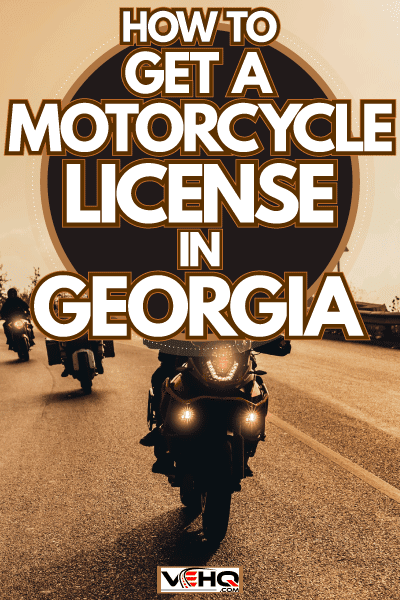 A group of riders cruising on a cliff road, How To Get A Motorcycle License In Georgia