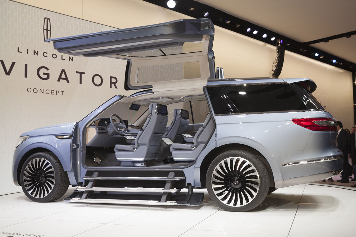 Lincoln Navigator concept car on display at New York International Auto Show