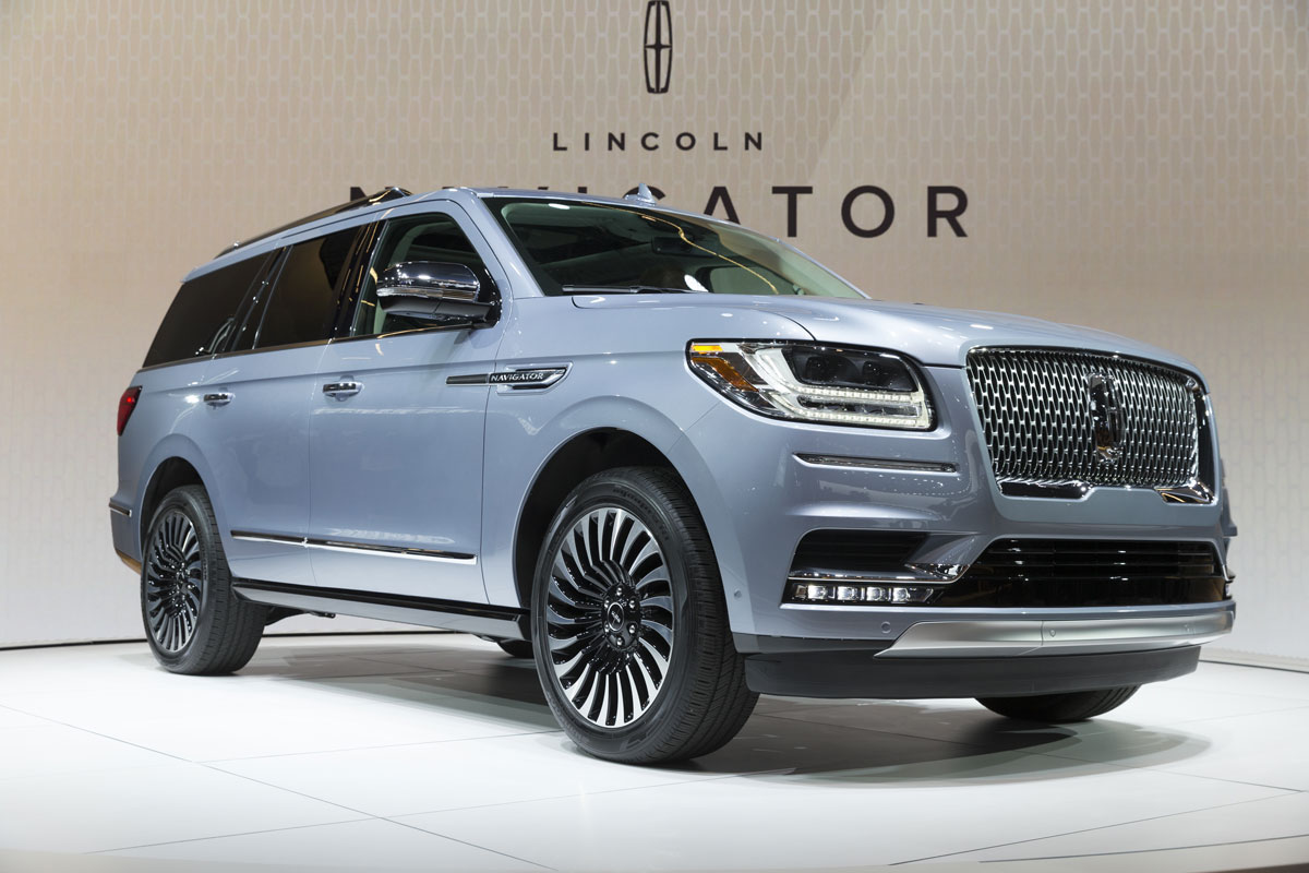 Lincoln Navigator concept car unveiled at 2017 New York International Auto Show at Jacob Javits Center