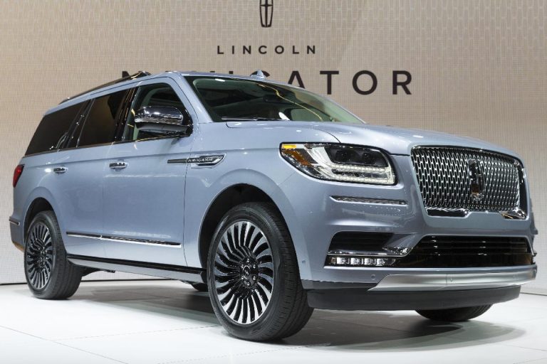 A Lincoln Navigator display at New York International Auto Show, Is The Lincoln Navigator AWD?