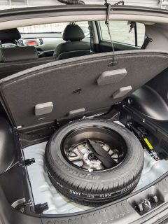 Photo of the trunk and the spare wheel, How Long Do Spare Tires Last? [And How Far Can You Drive On Them]
