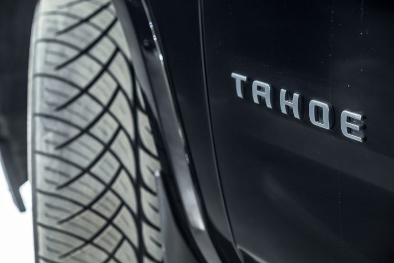 Tahoe emblem on the driver side door, How Long Does A Chevy Tahoe Last?