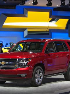The 2015 Chevy Tahoe on display