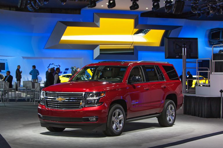 The 2015 Chevy Tahoe on display