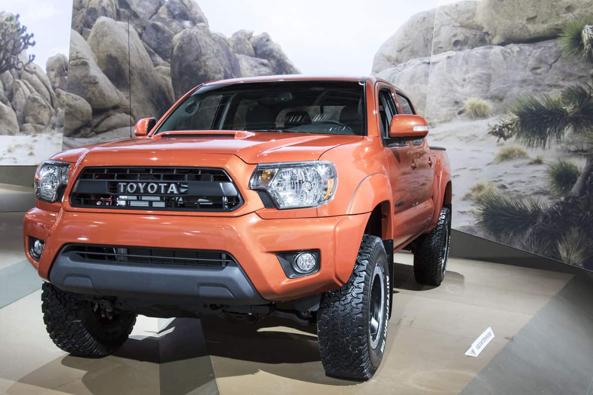 The 2016 Toyota Tacoma at The North American International Auto Show