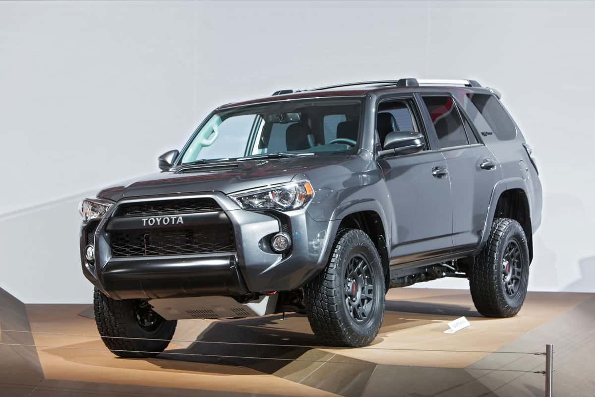 The 2017 Toyota Four Runner on display at the North American International Auto Show media preview January 14, 201