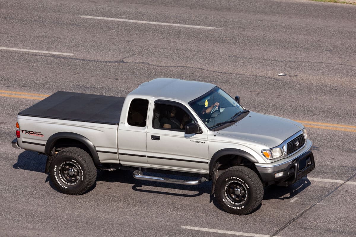 Toyota Tacoma TRD off road pickup truck on the street in Austin. Texas, United States