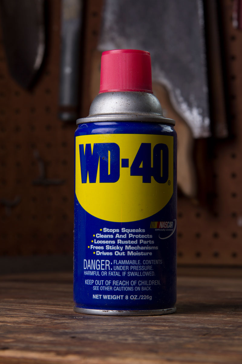 WD-40 on the table