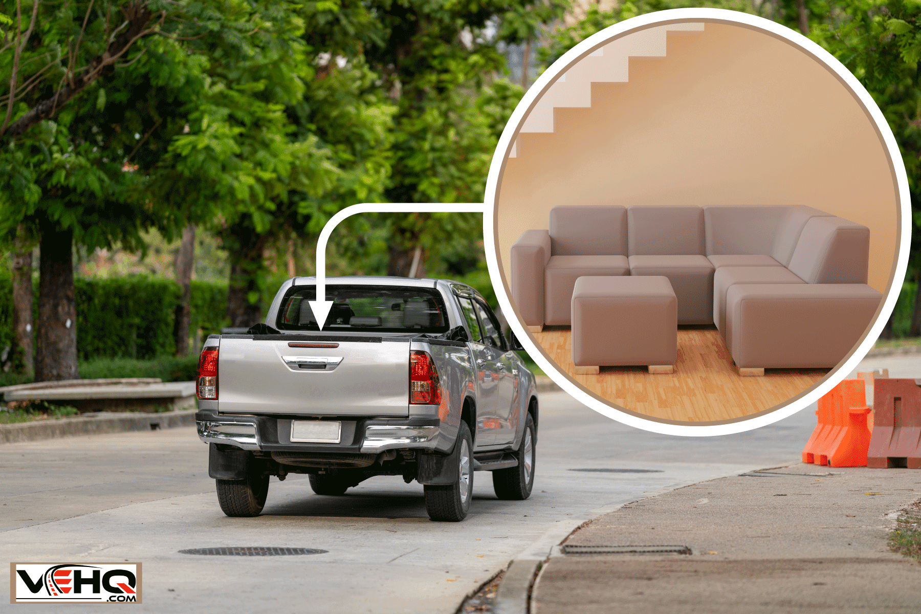 Pickup moving on the road, Can You Fit A Couch In A Pickup Truck Or SUV?