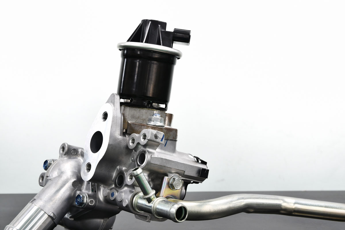 An EGR valve for an automobile