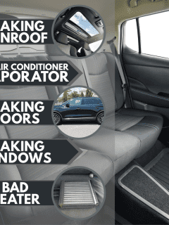 Textile car backseats, Back Seat Floor Wet - What's Going On?