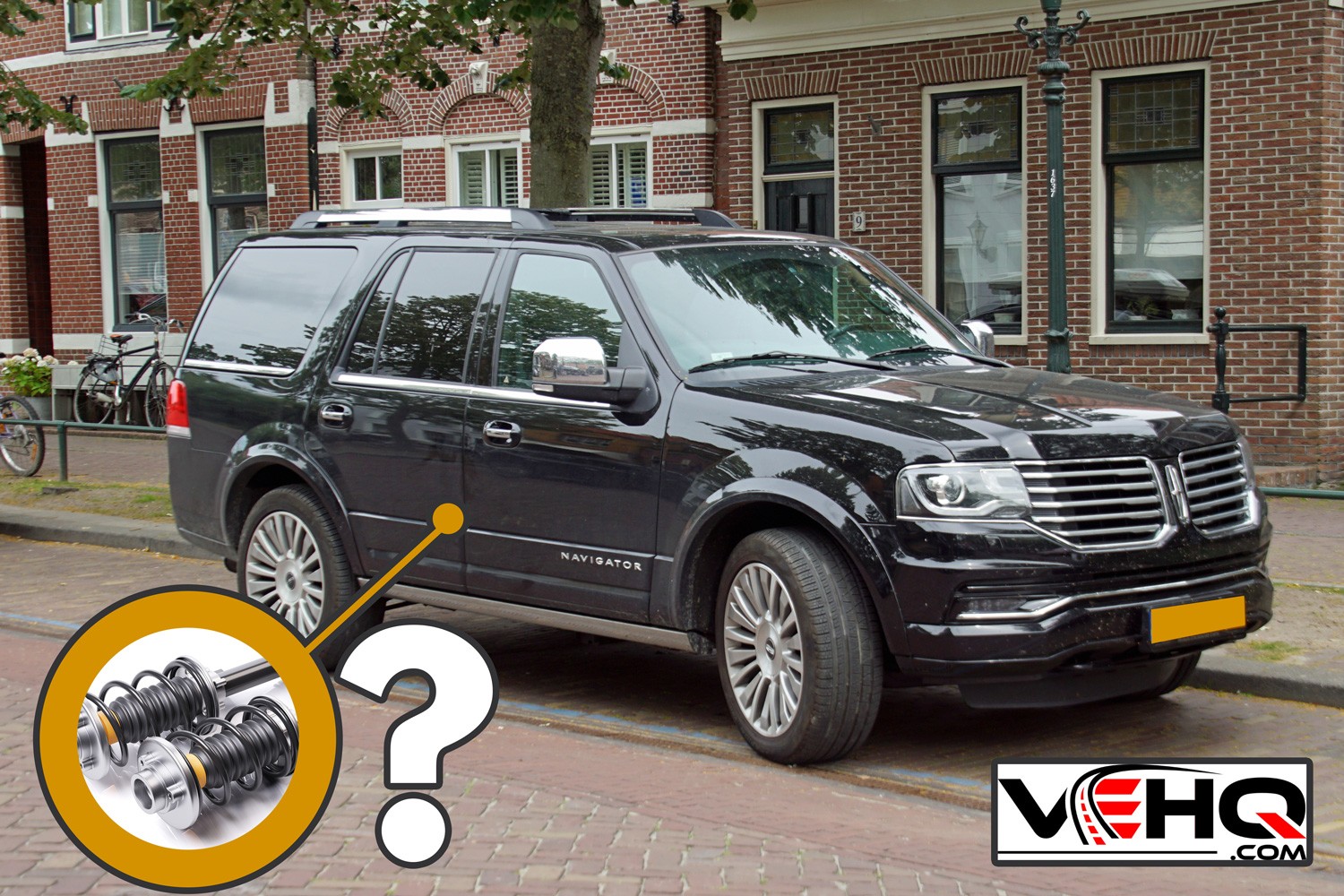 Black Lincoln Navigator parked by the side of the road - Does The Lincoln Navigator Have Air Suspension