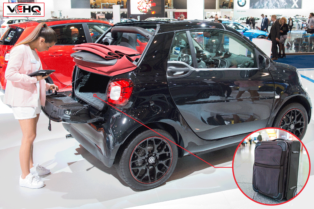 A smart car on display during the Brussels motor show, Can You Fit A Suitcase In A Smart Car?
