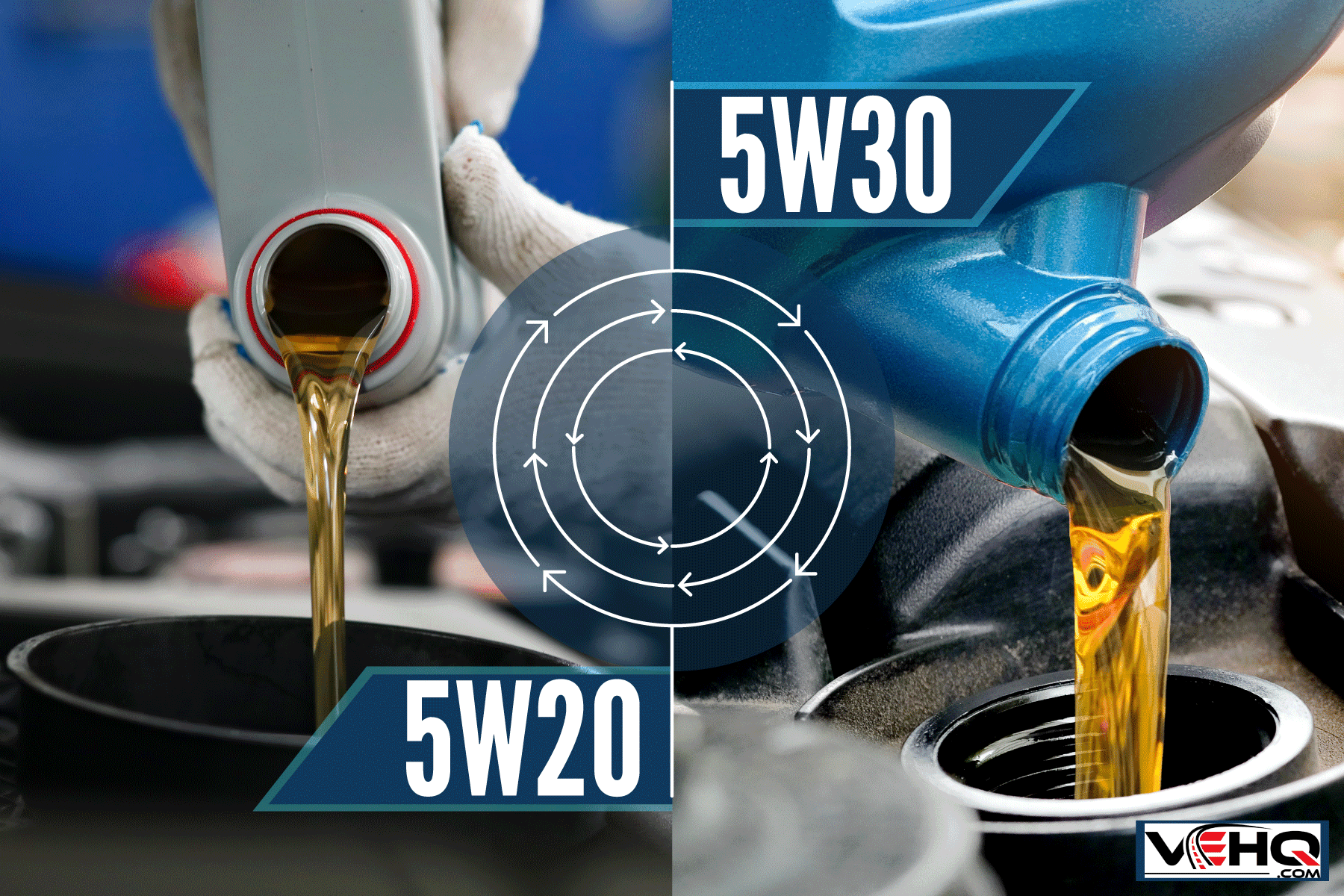 Collaged photo of different types of oil specification, Can You Mix 5W20 Oil And 5W30?