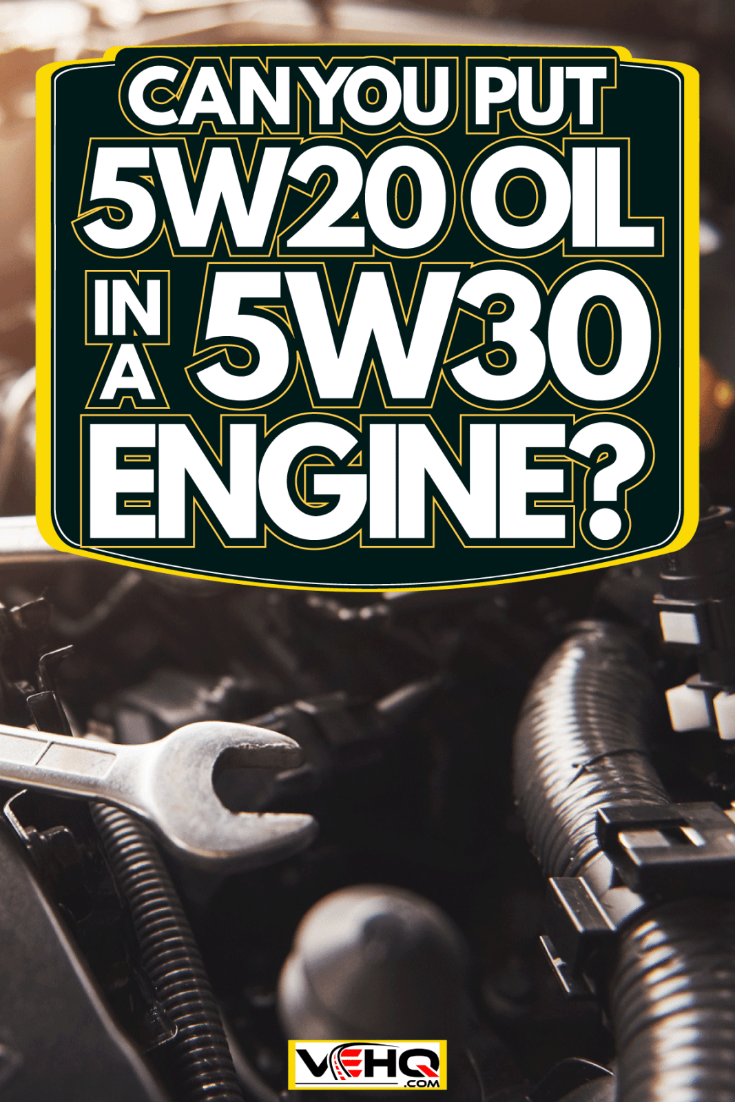 Mechanic hand checking and fixing a broken car in car service, Can You Put 5W20 Oil In A 5W30 Engine?