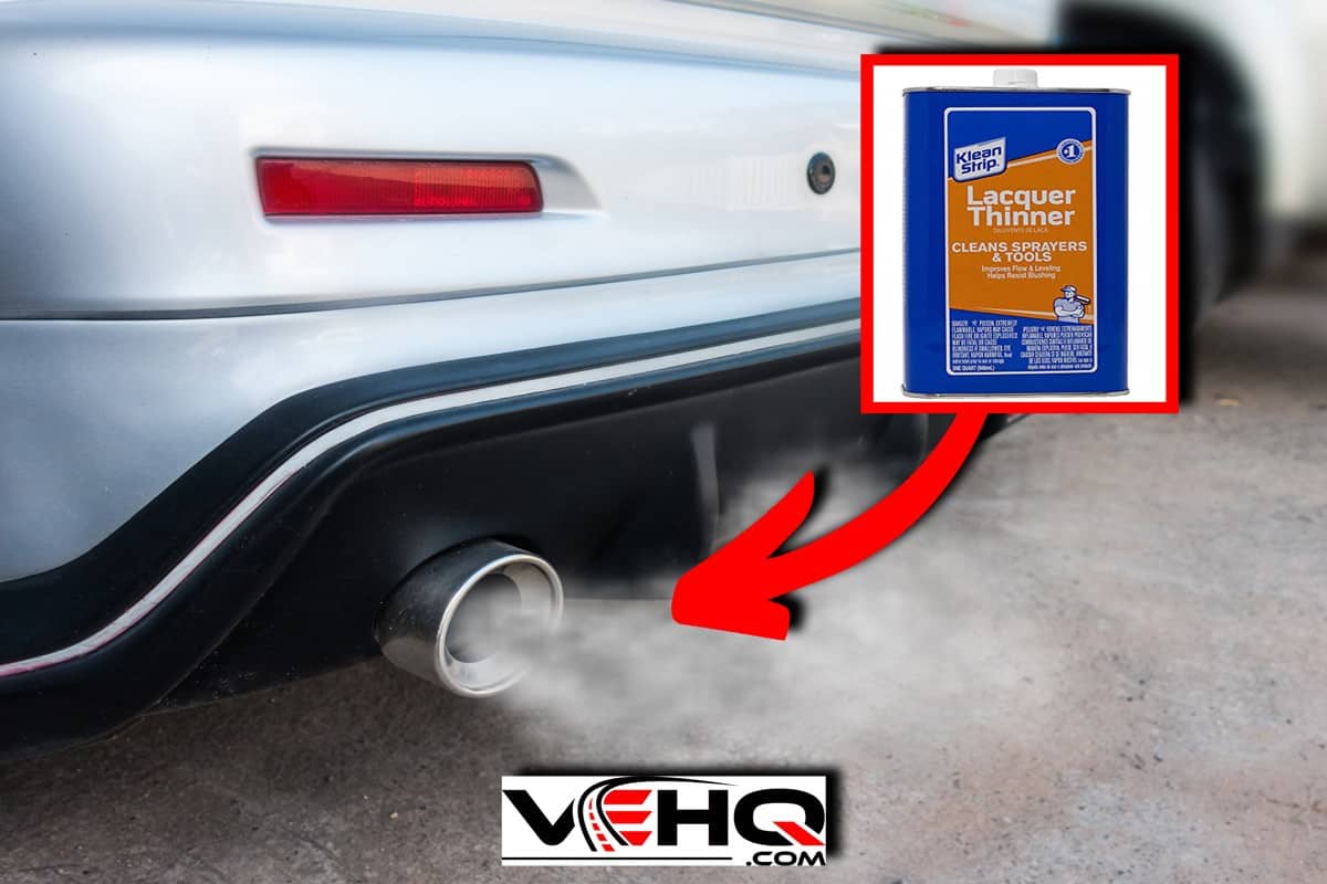 Car exhaust pipe comes out strongly of smoke air pollution concept, Car Exhaust Smells Like Paint Thinner - What Could Be Wrong?