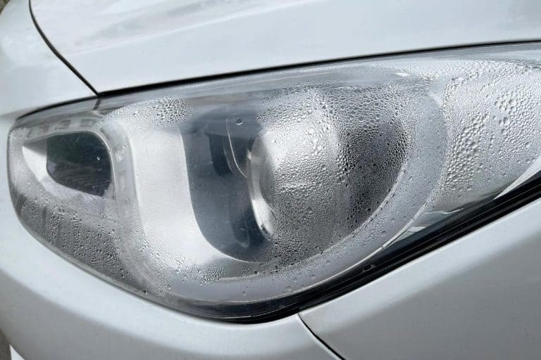 Foggy headlight with condensation in a modern car, How To Remove Moisture From Car Headlight [Inc. Without Opening]