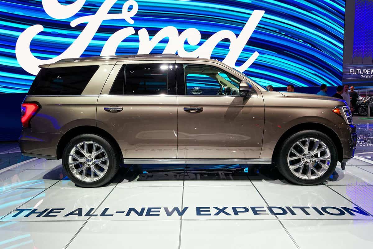 Ford expedition display in international autoshow
