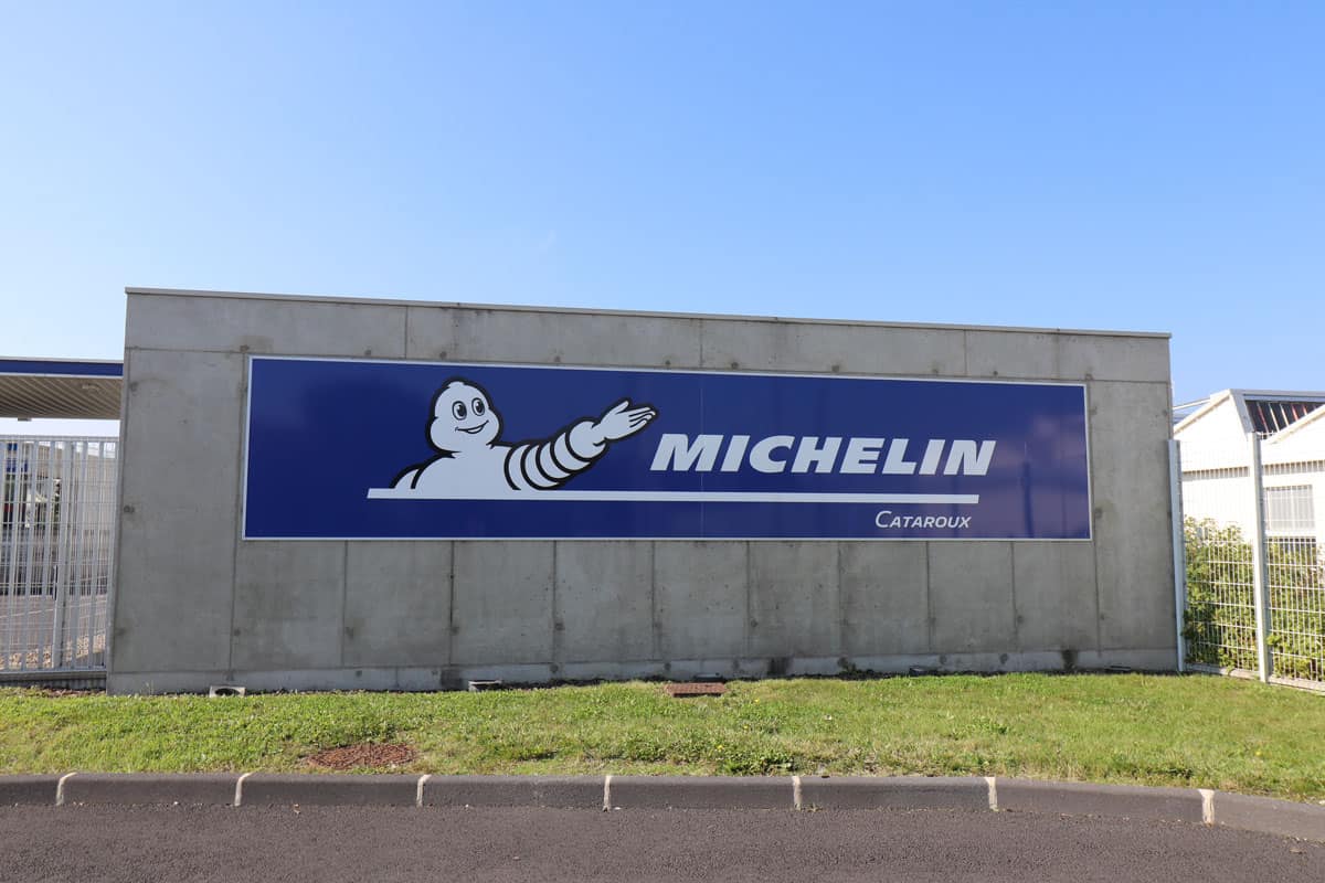 Michelin sign of a Michelin factory