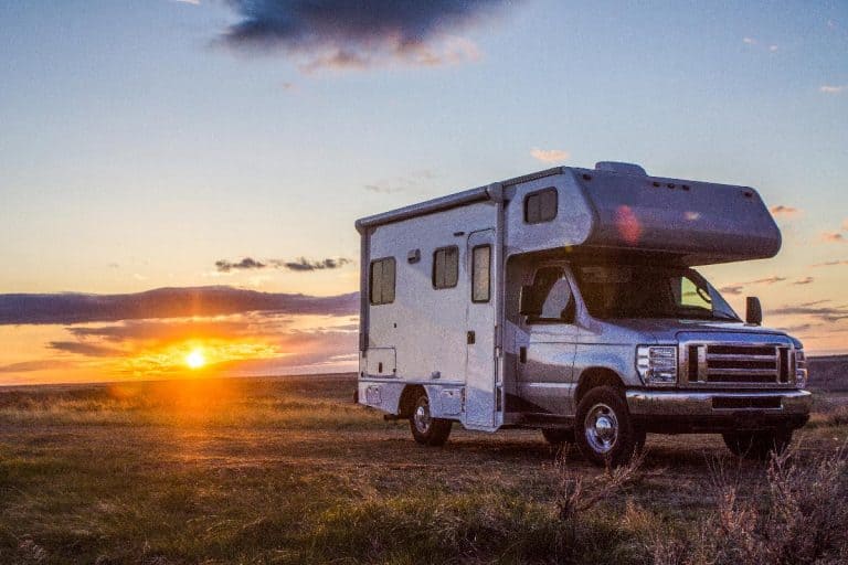 A motor home and sunset during springtime, Where Is The Black Water Tank On An RV?