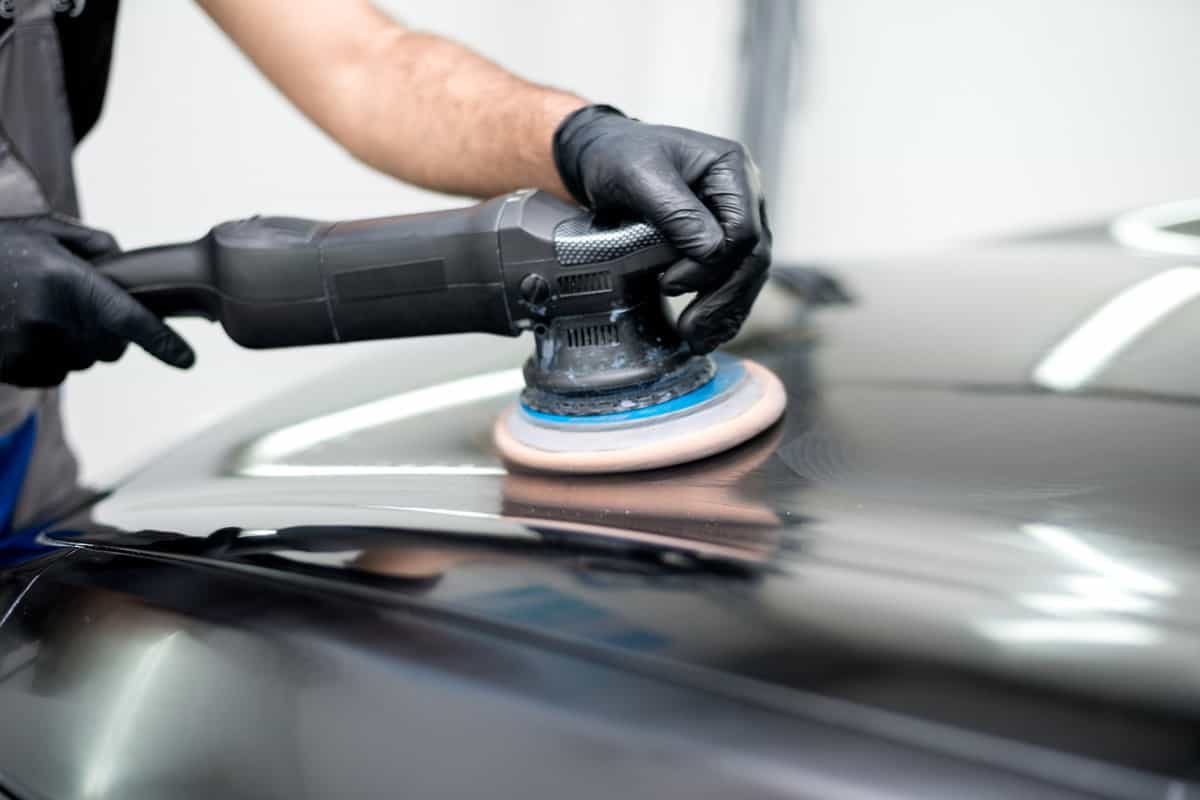 Polished black car polishing machine polished finishing