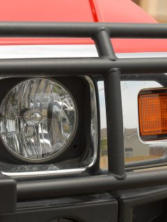 SUV headlight with grill guard - Bull Bar Vs Brush Guard Which To Choose