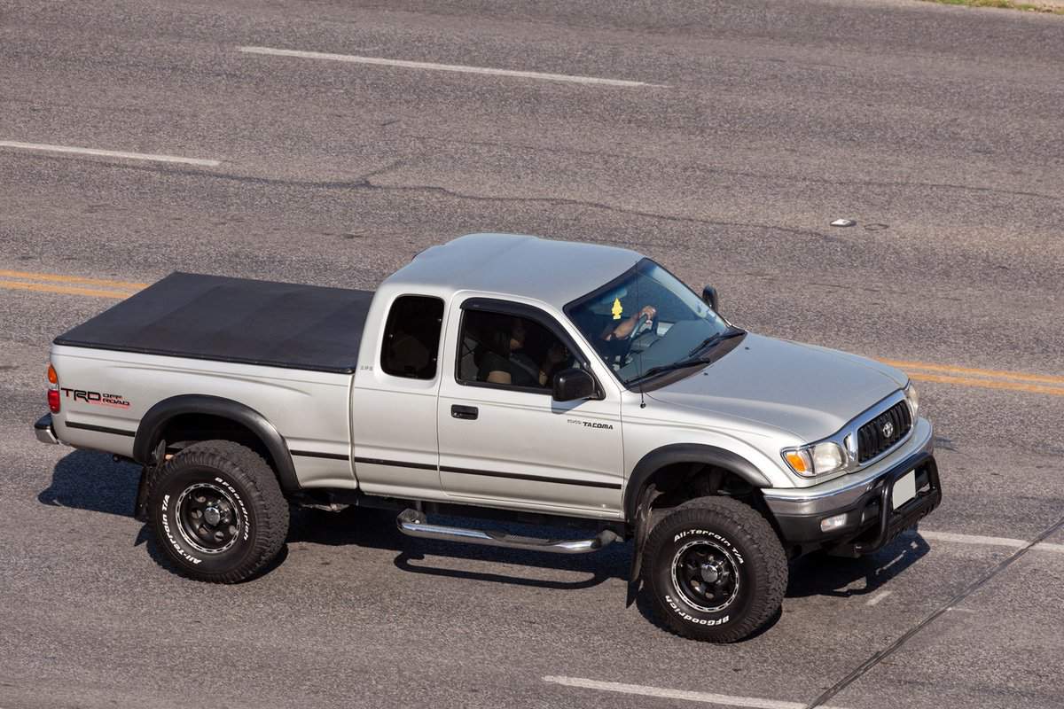Toyota Tacoma TRD off road pickup truck on the street