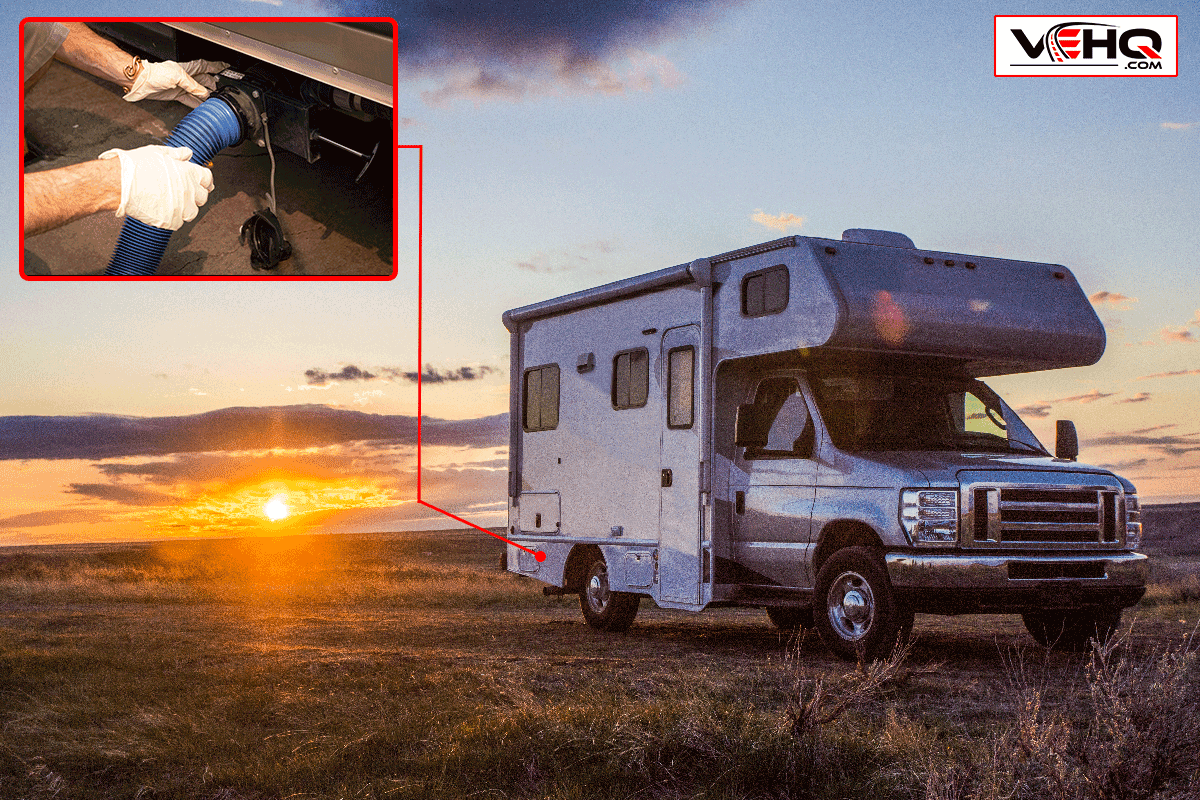 Motor home and sunset during springtime, Where Is The Black Water Tank On An RV?