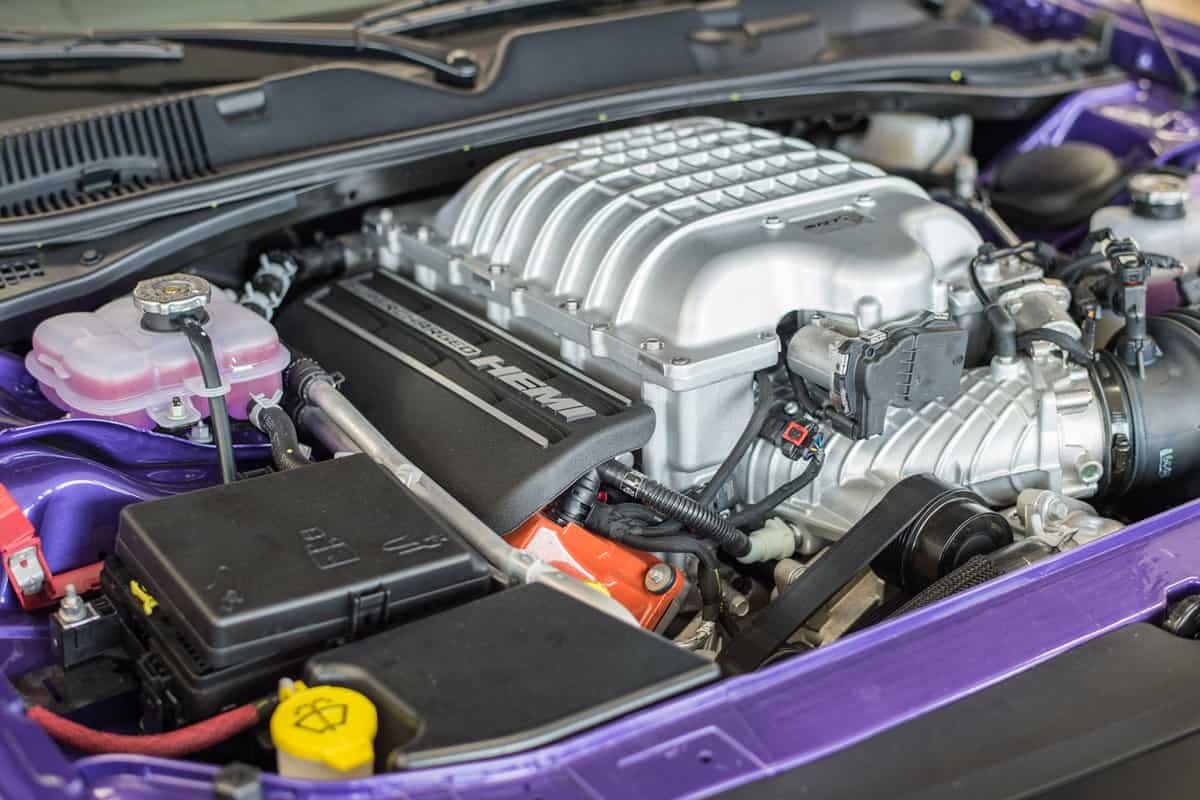 n engine to the Dodge Challenger Hellcat that is supercharged and creates 707 horsepower.