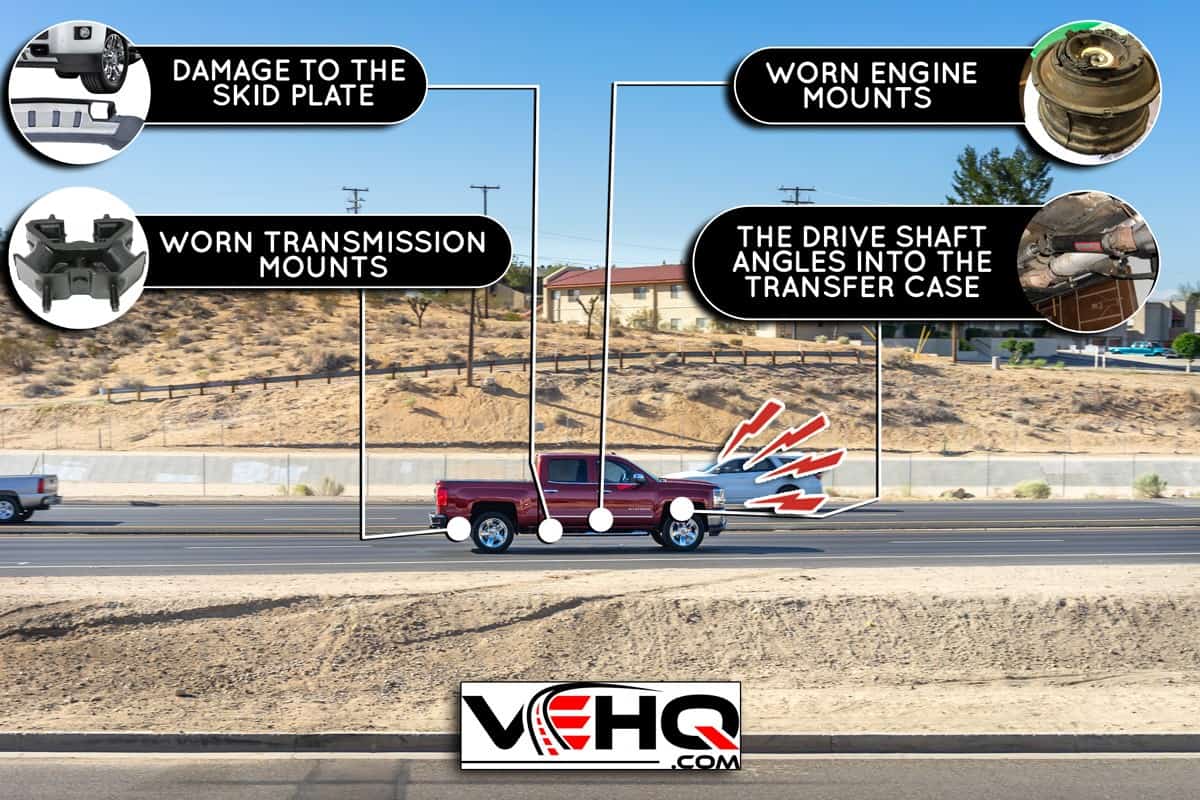A Chevy Silverado pickup truck traveling on Highway 18 in Apple Valley, California., Chevy Silverado Clunking Noise When Accelerating - What Could Be Wrong?